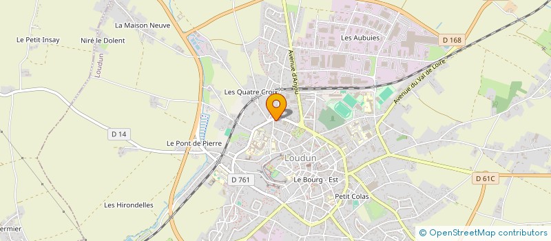 localisation de l'entreprise MADAME FLORENCE MARTIN  LOUDUN