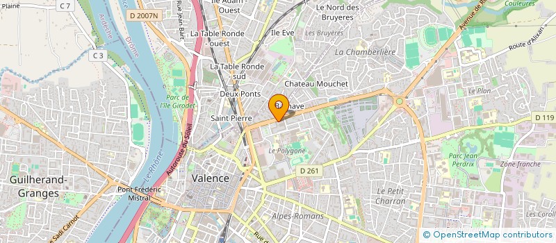 localisation de l'entreprise MADAME FLORENCE MARTIN  VALENCE