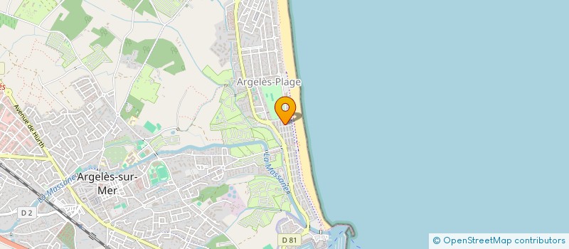 localisation de l'entreprise MADAME FLORENCE MARTY  ARGELES-SUR-MER