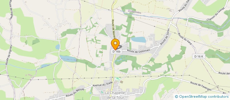 localisation de l'entreprise MADAME FLORENCE MASSARD  LA CHAPELLE-DE-LA-TOUR