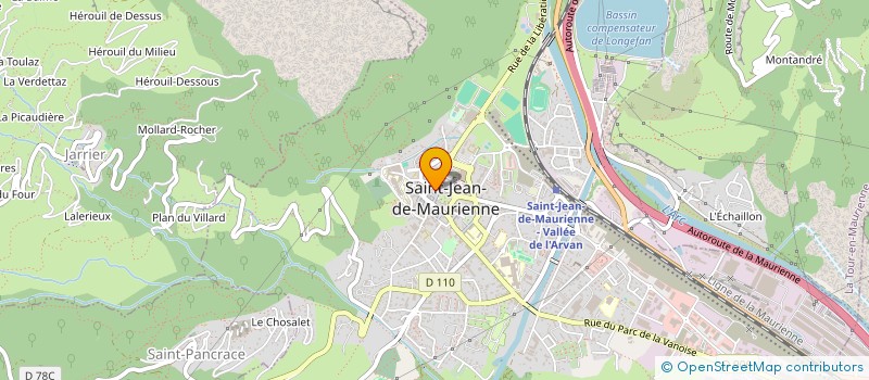 localisation de l'entreprise MADAME FLORENCE MASSON  SAINT-JEAN-DE-MAURIENNE