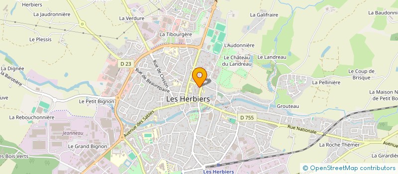 localisation de l'entreprise MADAME FLORENCE MAUDET à LES HERBIERS