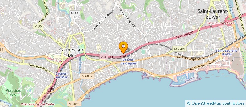 localisation de l'entreprise MADAME FLORENCE MAUGUIN  CAGNES-SUR-MER