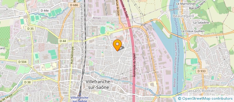 localisation de l'entreprise MADAME FLORENCE MAURIN  VILLEFRANCHE-SUR-SAONE