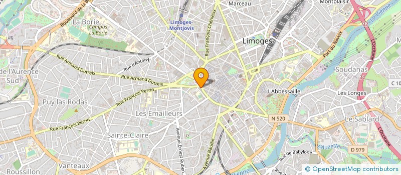 localisation de l'entreprise MADAME FLORENCE MAUSSET à LIMOGES