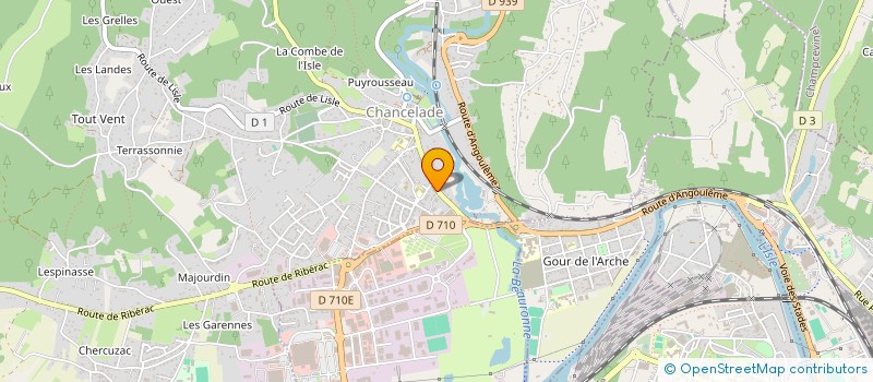 localisation de l'entreprise MADAME FLORENCE MAZEAUD  CHANCELADE