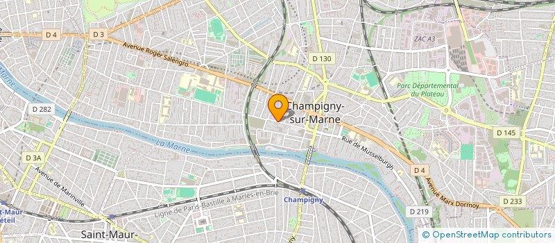 localisation de l'entreprise MADAME FLORENCE MEDARD à CHAMPIGNY-SUR-MARNE