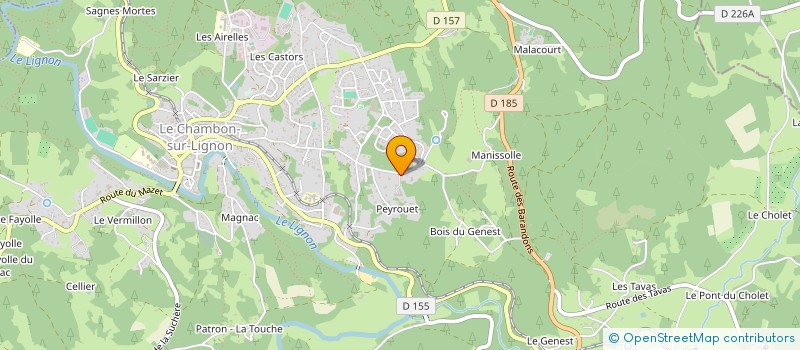 localisation de l'entreprise MADAME FLORENCE MENIGOT  LE CHAMBON SUR LIGNON