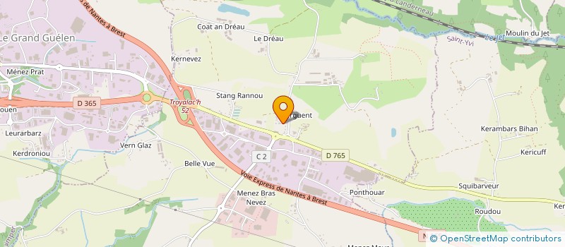 localisation de l'entreprise MADAME FLORENCE MERCIER  SAINT-EVARZEC