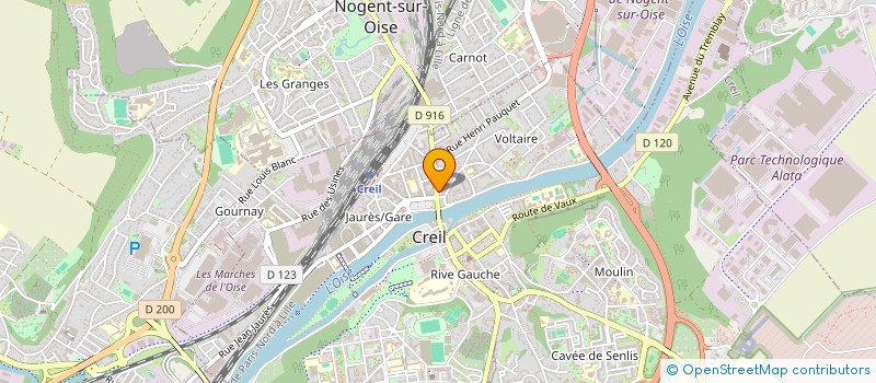 localisation de l'entreprise MADAME FLORENCE MERLE  CREIL