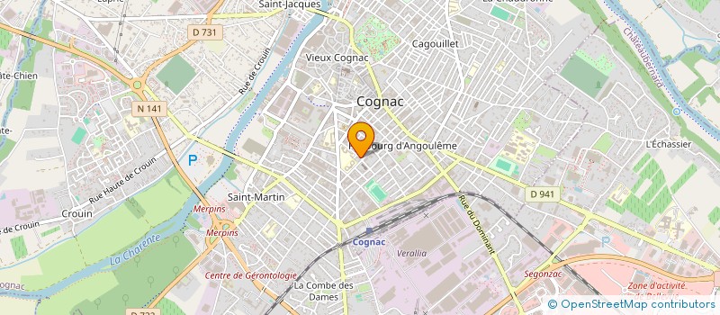 localisation de l'entreprise MADAME FLORENCE METAIS à COGNAC