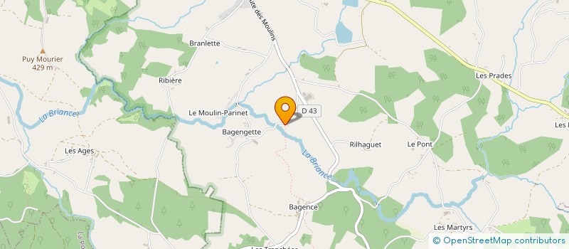 localisation de l'entreprise MADAME FLORENCE MICHAUT à LA CROISILLE-SUR-BRIANCE