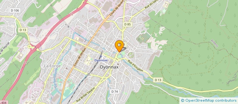 localisation de l'entreprise MADAME FLORENCE MICHEL à OYONNAX