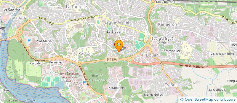 localisation de l'entreprise MADAME FLORENCE MIGNON à QUIMPER