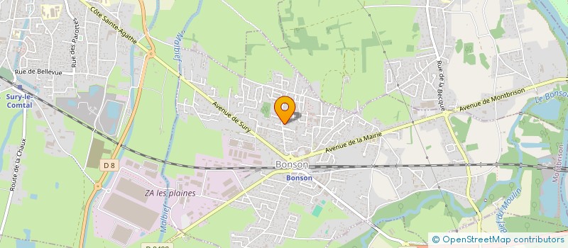 localisation de l'entreprise MADAME FLORENCE MINJARD  BONSON