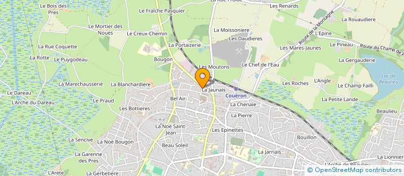 localisation de l'entreprise MADAME FLORENCE MIROUX à COUERON