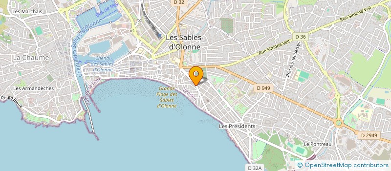 localisation de l'entreprise MADAME FLORENCE MOLMY à LES SABLES D'OLONNE