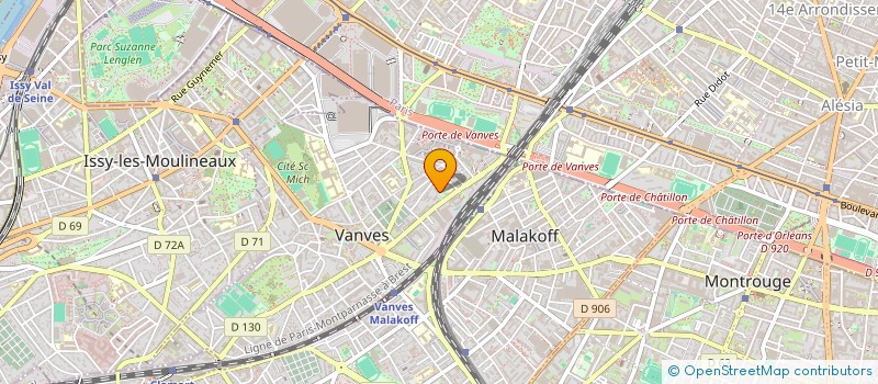 localisation de l'entreprise MADAME FLORENCE MONEL  VANVES