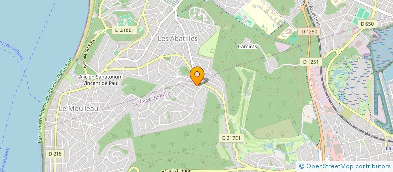 localisation de l'entreprise MADAME FLORENCE MONGE  LA TESTE-DE-BUCH