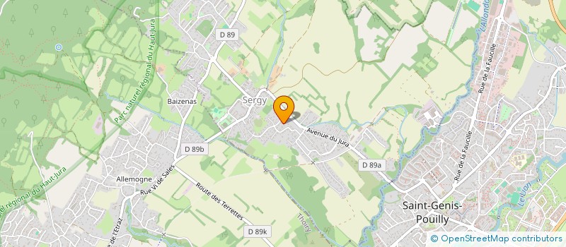 localisation de l'entreprise MADAME FLORENCE MONNIER  SERGY