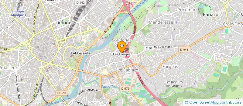 localisation de l'entreprise MADAME FLORENCE MONTASTIER à LIMOGES