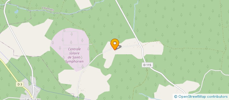 localisation de l'entreprise MADAME FLORENCE MONTEILHET à SAINT-SYMPHORIEN