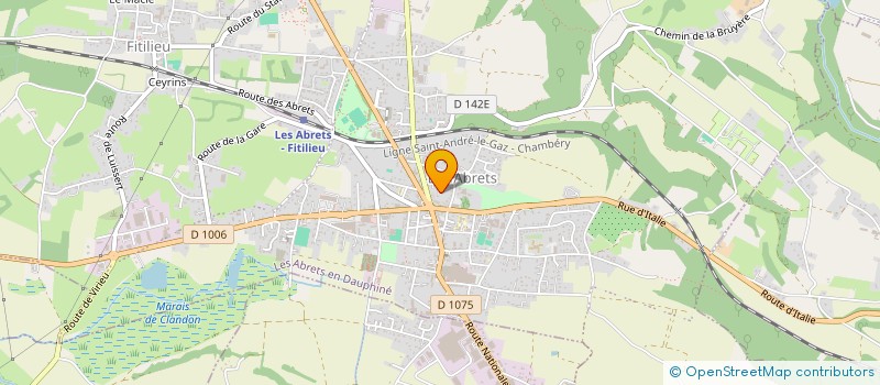 localisation de l'entreprise MADAME FLORENCE MOULARD  LES ABRETS-EN-DAUPHINE