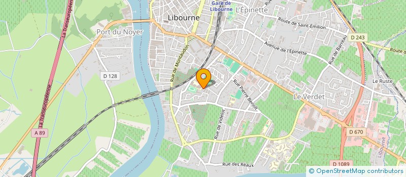 localisation de l'entreprise MADAME FLORENCE MOUSTROU à LIBOURNE