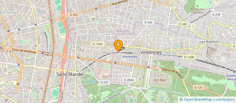 localisation de l'entreprise MADAME FLORENCE MOUTEL à VINCENNES