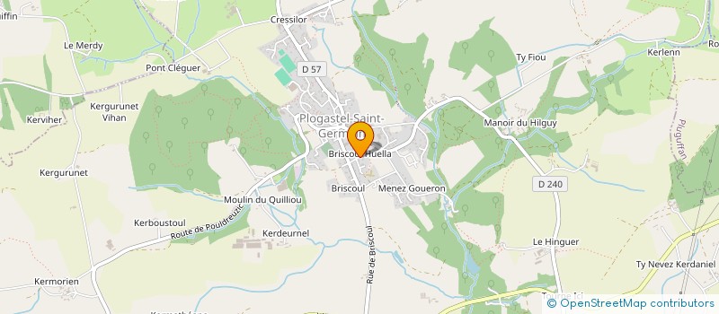 localisation de l'entreprise MADAME FLORENCE NEDELEC  PLOGASTEL ST GERMAIN