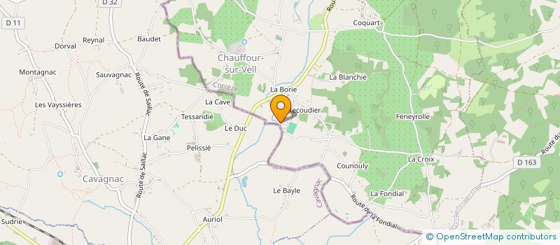 localisation de l'entreprise MADAME FLORENCE NICOLAS  CHAUFFOUR-SUR-VELL