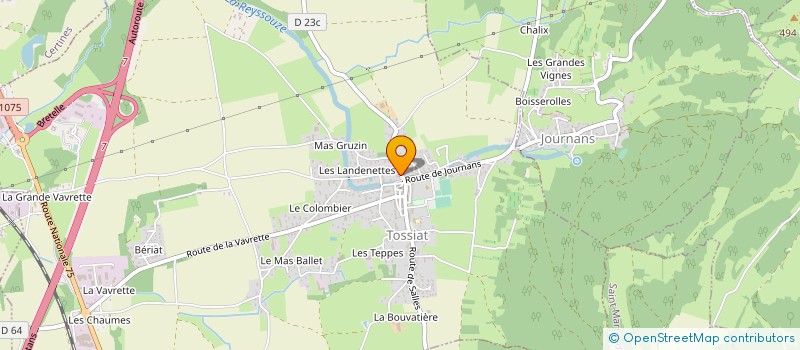 localisation de l'entreprise MADAME FLORENCE NOEL  TOSSIAT