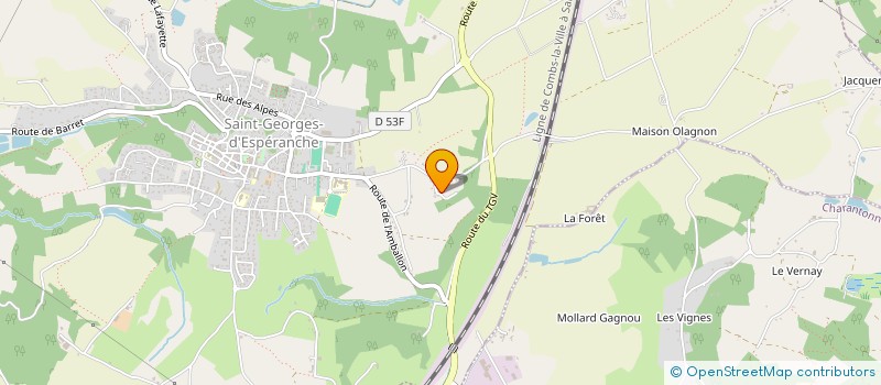 localisation de l'entreprise MADAME FLORENCE ODDOUX  SAINT-GEORGES-D'ESPERANCHE