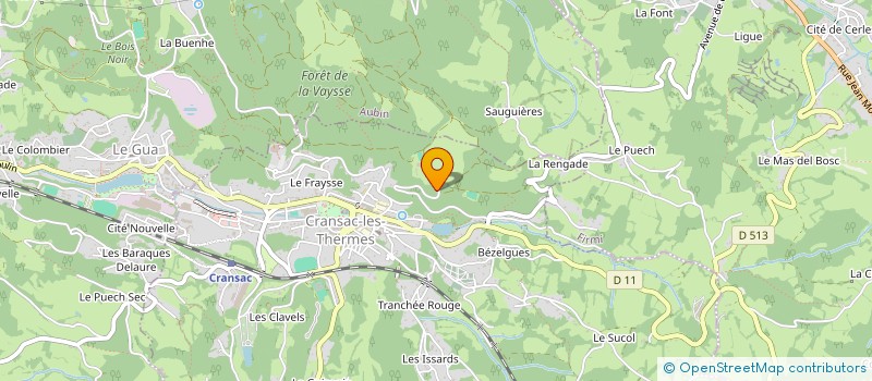 localisation de l'entreprise MADAME FLORENCE OLMI à CRANSAC