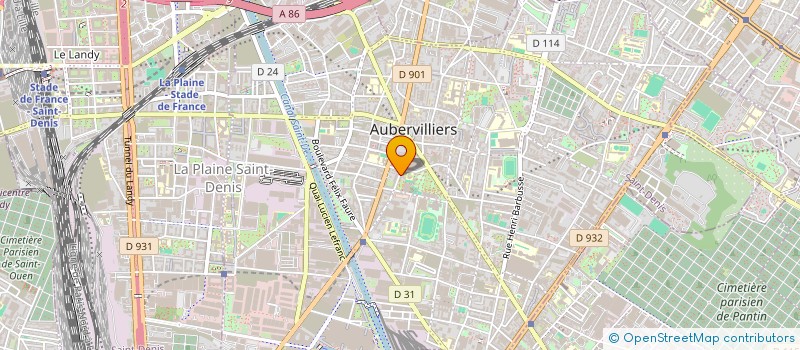 localisation de l'entreprise MADAME FLORENCE ORSELLO à AUBERVILLIERS