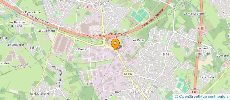 localisation de l'entreprise MADAME FLORENCE PADIOU  REZE