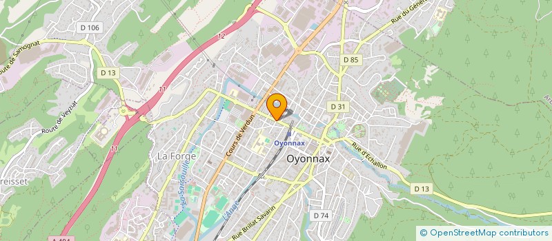 localisation de l'entreprise MADAME FLORENCE PALLORDET à OYONNAX