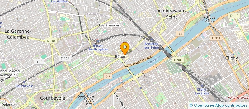 localisation de l'entreprise MADAME FLORENCE PAQUET à COURBEVOIE