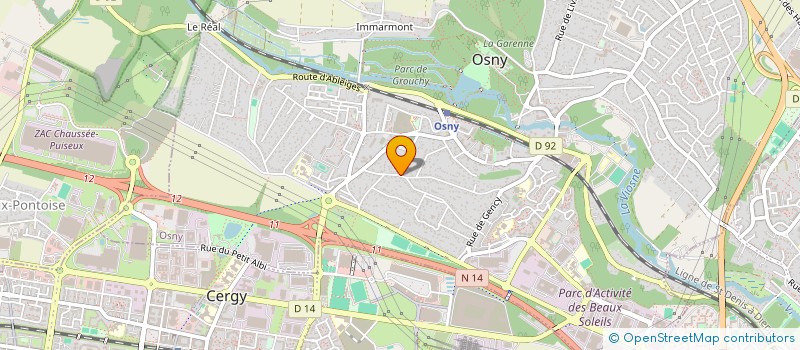 localisation de l'entreprise MADAME FLORENCE PARCOLLET  OSNY