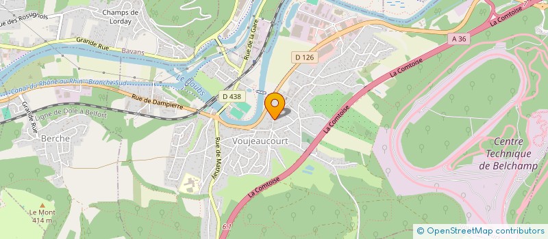 localisation de l'entreprise MADAME FLORENCE PARISOT  VOUJEAUCOURT