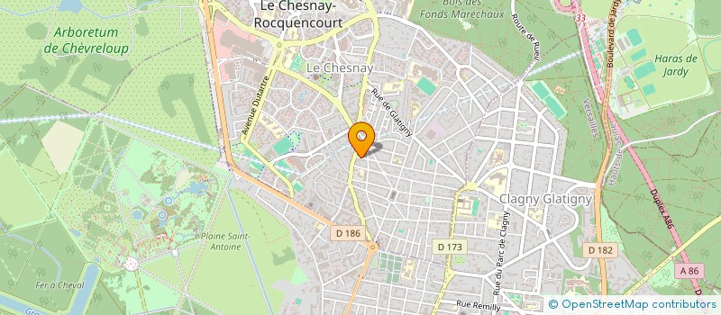 localisation de l'entreprise MADAME FLORENCE PARTIOT  LE CHESNAY-ROCQUENCOURT