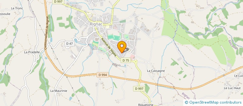 localisation de l'entreprise MADAME FLORENCE PEGUES à RIGNAC