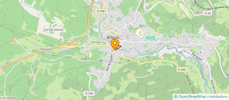 localisation de l'entreprise MADAME FLORENCE PELIER à ARBOIS