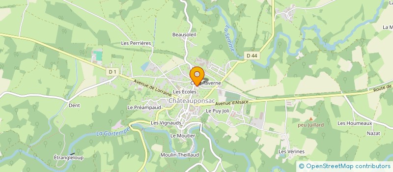 localisation de l'entreprise MADAME FLORENCE PELLEGRINI à CHATEAUPONSAC