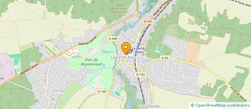 localisation de l'entreprise MADAME FLORENCE PERIER à LA FERTE-ALAIS