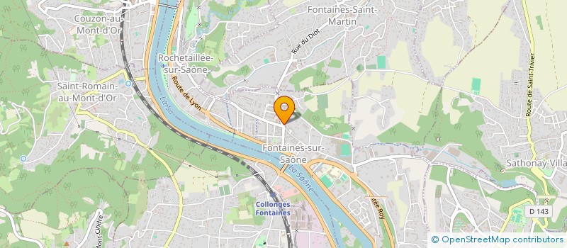 localisation de l'entreprise MADAME FLORENCE PERRAUD  FONTAINES-SUR-SAONE