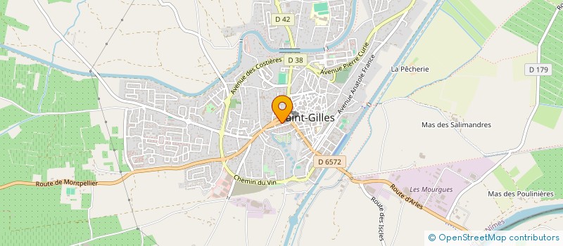 localisation de l'entreprise MADAME FLORENCE PERRET  SAINT-GILLES