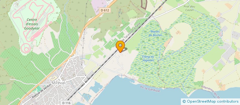 localisation de l'entreprise MADAME FLORENCE PERRIN  MIREVAL