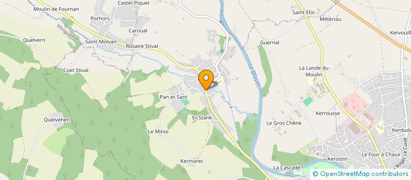 localisation de l'entreprise MADAME FLORENCE PETIT  PONTIVY