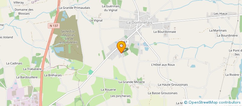 localisation de l'entreprise MADAME FLORENCE PETRIZELLI  LA DOMINELAIS